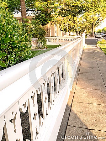 McHenry Gate in Modesto California Stock Photo