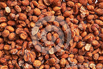Beautiful honey peanuts image Stock Photo