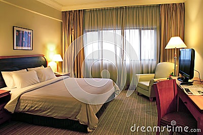 Beautiful Hotel Room Stock Photo