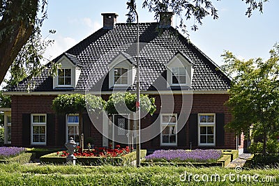 Beautiful house in Amstelveen, Netherlands. Editorial Stock Photo