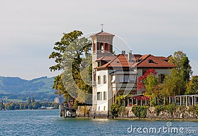 A beautiful house in italian style Stock Photo