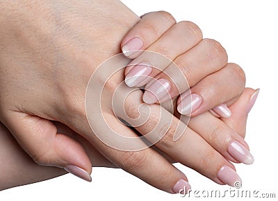Beautiful human hands Stock Photo