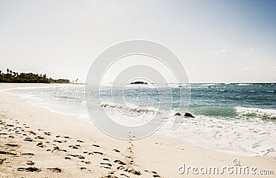 A Beautiful & Idyllic Beach Scene in Punta de Mita, Nayarit, Mex Stock Photo