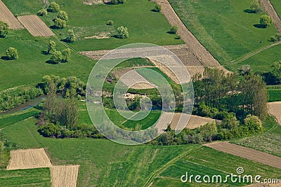 Beautiful idyllic river Bednja valley Stock Photo