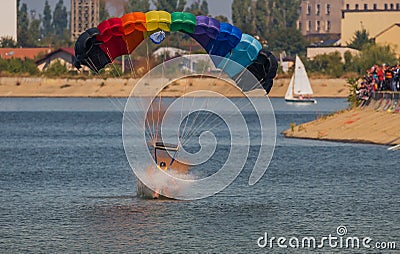 Romanian sport paratrooper Editorial Stock Photo