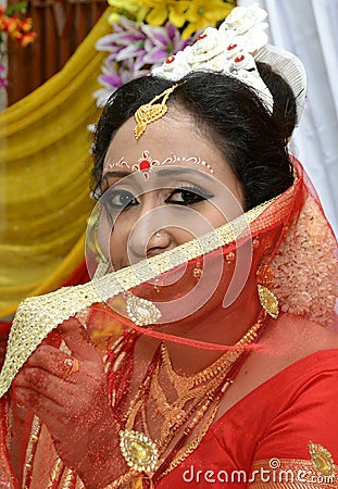 A beautiful indian bride Editorial Stock Photo