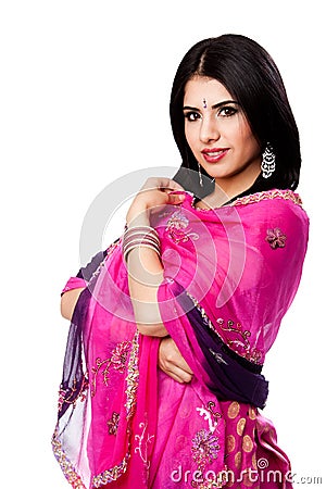 Beautiful Indian Hindu woman Stock Photo