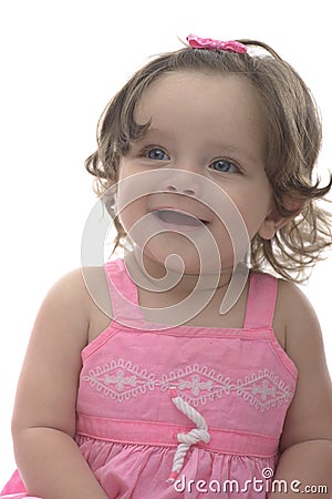 Beautiful Innocent Girl Smile Stock Photo