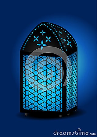 Beautiful islamic lantern Vector Illustration
