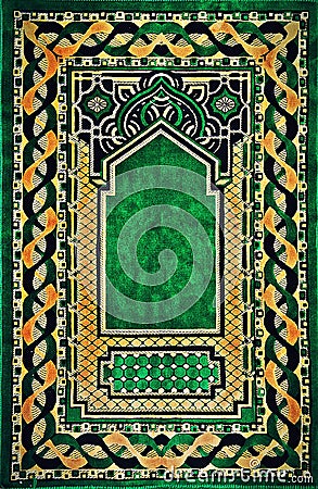 Muslim carpet textile design Stock Photo