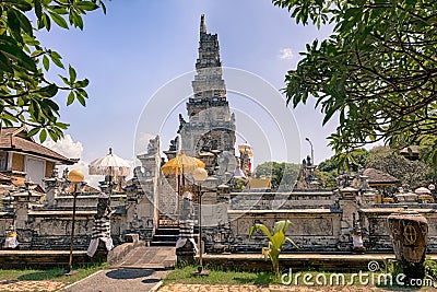 Hindu temple in Denpasar, Bali Stock Photo