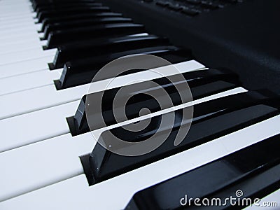 Piano and keyboard musical instrument Stock Photo