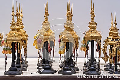 Beautiful Khon Masks Ramayana epic Editorial Stock Photo
