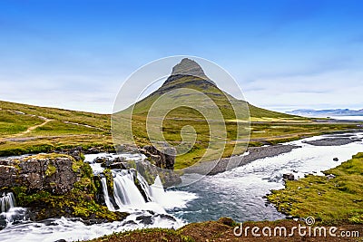 Beautiful Kirkjufell mountain, Iceland Stock Photo