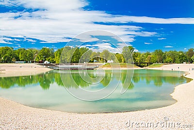 Lake Bundek in Zagreb, Croatia Stock Photo