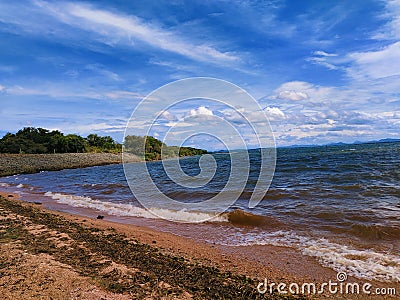 Beautiful lake like a sea Stock Photo