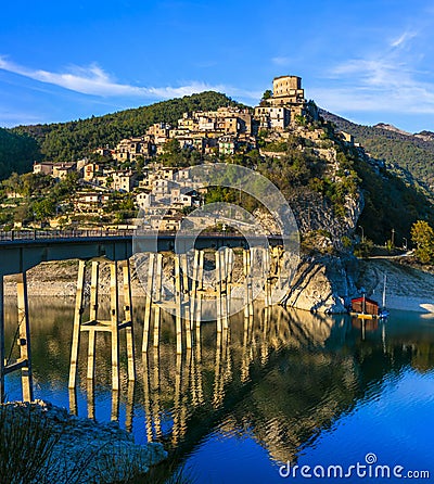 Beautiful lakes of Italy - Turano Stock Photo