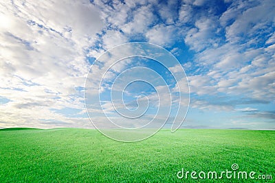 The beautiful landscap field grass and sky retouch Stock Photo