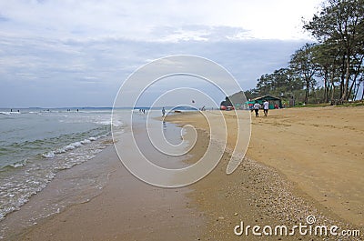 Beautiful landscape the Arabian Sea in Goa India Editorial Stock Photo