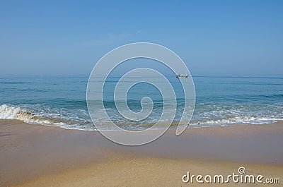 Beautiful landscape the Arabian Sea in Goa India Stock Photo
