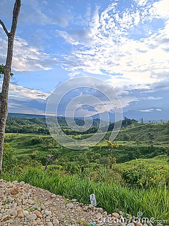 beautiful landscape Colombia Putumayo green Stock Photo