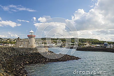 Beautiful landscape of fishing town in Ireland Stock Photo