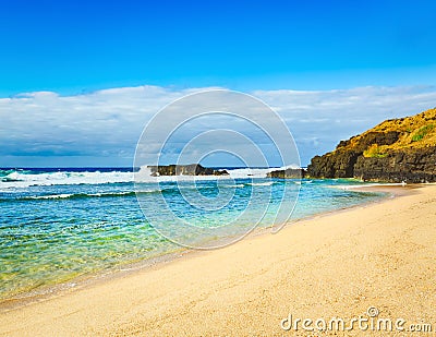 Beautiful landscape. Gris-Gris beach. Stock Photo