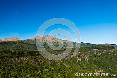 Beautiful landscape of Hogsback mountain Stock Photo