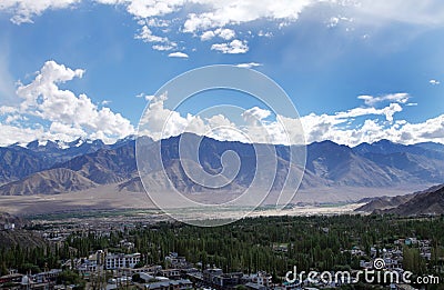 Beautiful Landscape at Leh, HDR Stock Photo