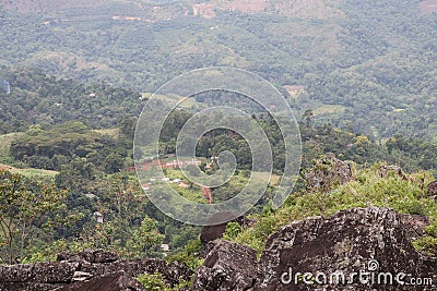 Beautiful Landscape in the morning time in Haputhale Stock Photo