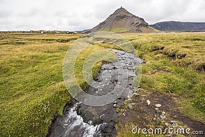 Beautiful landscape near Arnastapi, Snaefellsnes, Iceland Stock Photo