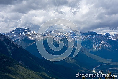 Mind Blowing Scenery-Refreshing Early Summer of Rocky Mountain Stock Photo