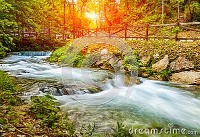 Beautiful landscape scenery in the Italian Alps Stock Photo