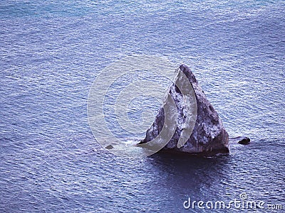 Beautiful landscape seacost with rocks at the sunny day Stock Photo