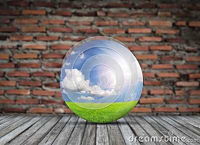 Beautiful landscape Sphere Stock Photo
