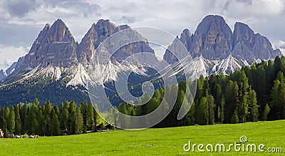 beautiful landscape in spring in europe Stock Photo