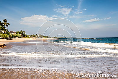 Beautiful landscape tropical beach. Stock Photo