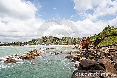 Beautiful landscape tropical beach. Stock Photo
