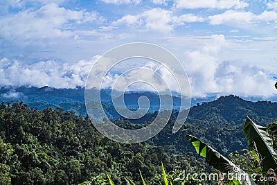 Beautiful Landscape view on the mountain on the way From Thongphaphum district to Pilok mine district in kanchanaburi city Stock Photo