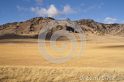 Beautiful Landscape Western United States Idaho Grass Land Stock Photo