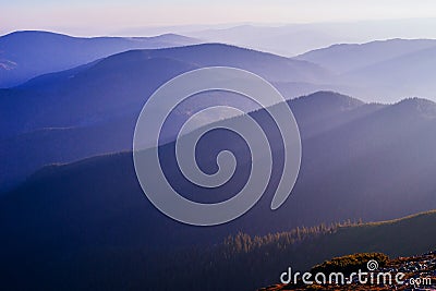 Beautiful landscapes in the mountains Stock Photo