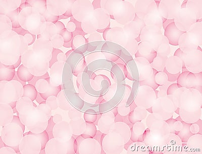 Beautiful light pink lens flare background. Vector Illustration