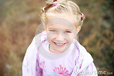 Beautiful liitle girl Stock Photo