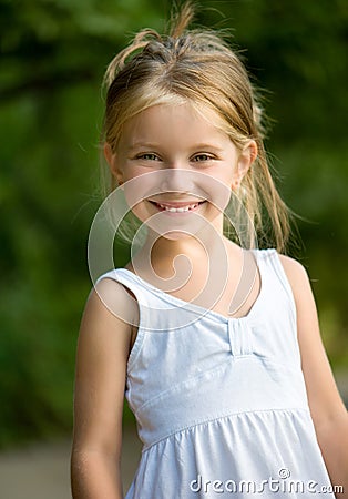 Beautiful liitle girl Stock Photo