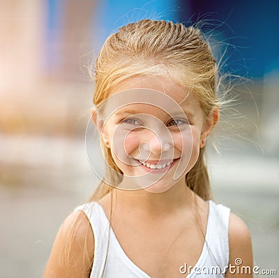 Beautiful liitle girl Stock Photo