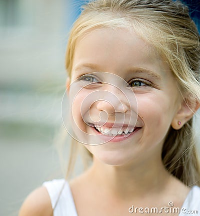 Beautiful liitle girl Stock Photo