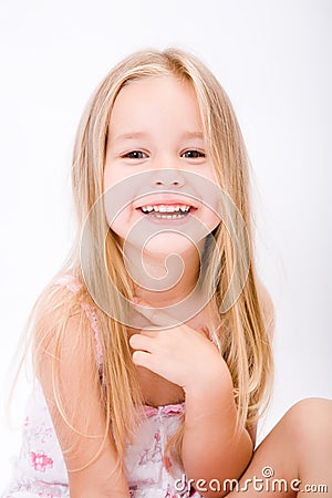 Beautiful little girl Stock Photo