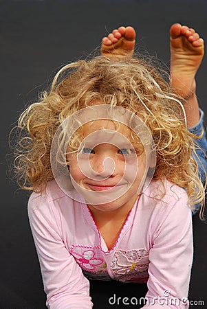 Beautiful little girl Stock Photo