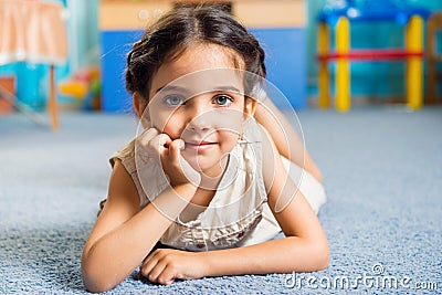 Beautiful little girl portrait Stock Photo