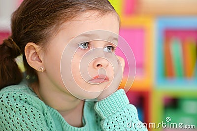 Beautiful little girl posing Stock Photo